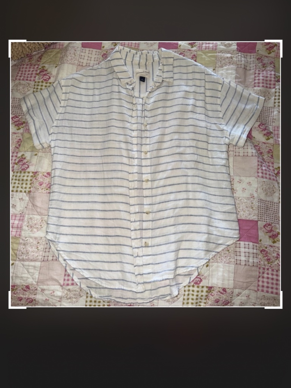 Universal Thread Women's Striped Button Down Shirt size Medium